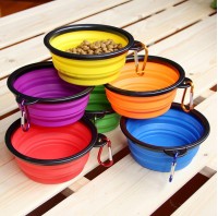 Compact food bowl for dogs / cats, foldable 1L