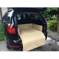 Dog Bed Eco-Leather for in-car use, Golden Dog