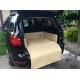 Dog Bed Eco-Leather for in-car use, Golden Dog