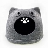 Igloo cat bed or dog bed, blanket 41x36x33 cm, Feutrine