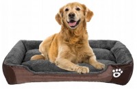 Large soft dog bed 85x65 cm XL, double-sided