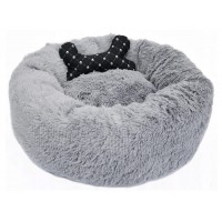Fluffy and cosy cat bed or dog bed, round 60cm, Rotex