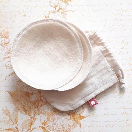 Breastfeeding inserts for multiple, made of merino wool, 2 pcs