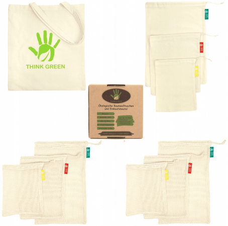 Zero Waste 10 pcs Ecologic Food Bags THINK-GREEN
