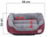 Dog bed red-grey, Petstory