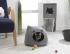Igloo cat bed or dog bed, blanket 41x36x33 cm, Feutrine