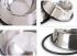 Stainless steel bowl for cats and dogs, non-slip rubber