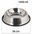 Stainless steel bowl for cats and dogs, non-slip rubber