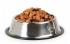Stainless steel bowl for cats and dogs, non-slip rubber