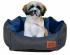 Dog Bed Eco-Leather, Korona Eco Velvet, Golden Dog