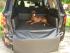Dog Bed Eco-Leather for in-car use, Golden Dog
