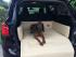 Dog Bed Eco-Leather for in-car use, Golden Dog